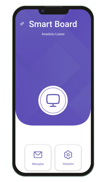 Smart Board mobile management screen